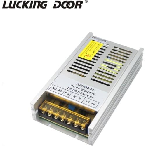 200-240V to DC 24V 6.5A CCTV / LED Strip Power Supply Adapter