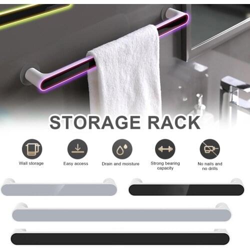 26.5/46.5cm towel rack bathroom wall mount Bathroom Shower Shelf Bar Bath Accessories towel rack hanging holder