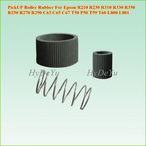 3 X New Pick UP Roller Rubber For Epson C63 C65 C67 T50 P50 T59 T60 L800 L801 63 65 50 59 60 800 801 Printer Pickup Roller Tire
