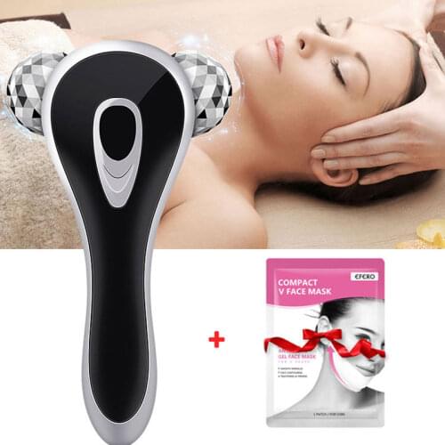 3D Facial Roller Massager Micro-current Face Roller Professional For Face Lifting Body Shaping Skin Tightening Face Beauty Tool