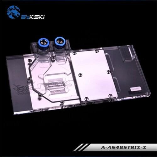 A-AS48STRIX-X, Bykski gpu cooler for ASUS ROG STRIX-RX480-O8G-GAMING,STRIX-RX470-4G-GAMING,580 Watercooling block