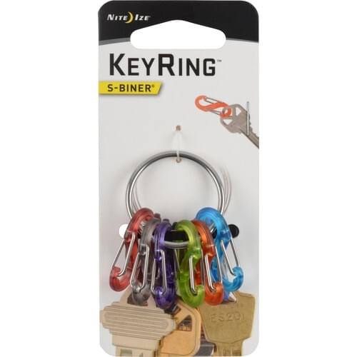 Nite Ize S-Biner KeyRing Keychain-Steel