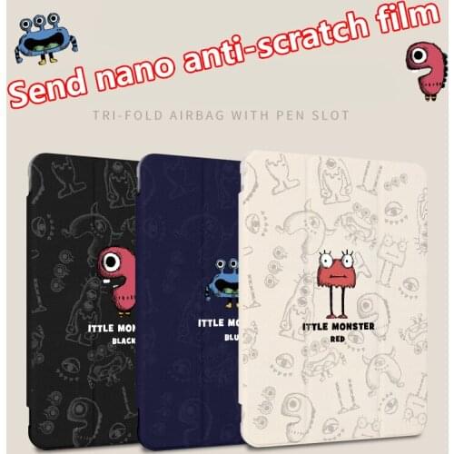 For ipad air 3 case Protective case with pen slot Tri-fold silicone anti-drop for ipad air 2 case