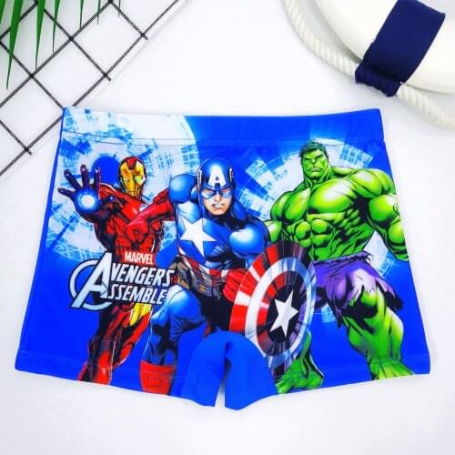 Spiderman Cotton Boy Swimwear Pants Baby Boy Kid Child Swimsuit Summer Swim Wear Shorts Cartoon Printed Toddler Swimming Trunks