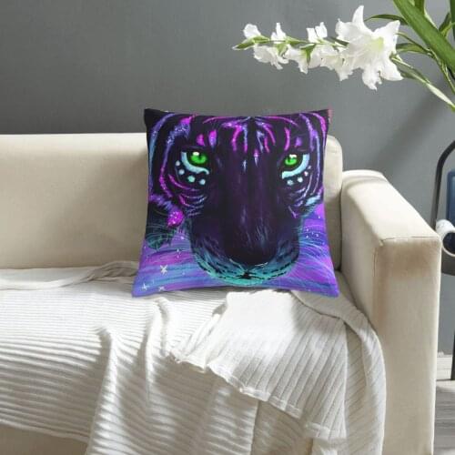 Artistic Tiger pattern print Cushion Cover Decorative Pillowcase Chair Seat Square Car Pillow Cover Home Living Textile