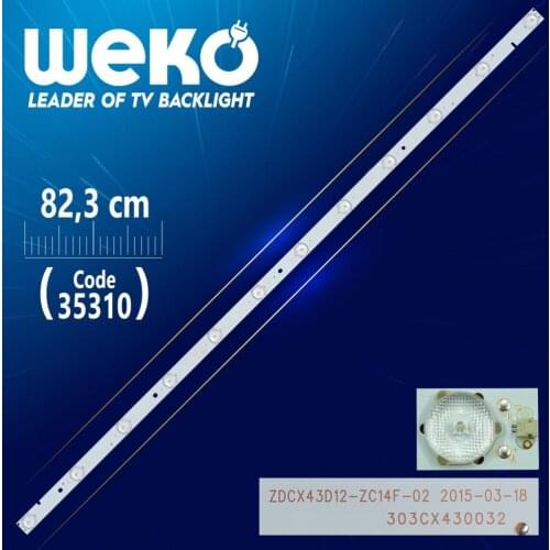 ZDCX43D12-ZC14F-02 - 303 CX430032 - A22/C/7 120-125/3.0-3.1 - 82.3 CM 12 LED- (WK-479)