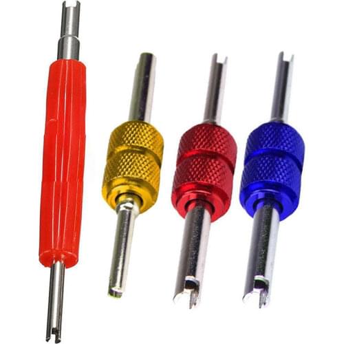 JX-LCLYL 4pcs Dual Schrader Valve Stem Core Remover Installer Car HVAC Service Tool