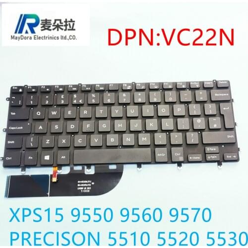 US/IND Backlit keyboardFor Xiaomi MI Air 13.3 161301 13.3inch 9Z.ND7BW.001 490.09U07.0D01 Silver Keyboard With Backlit