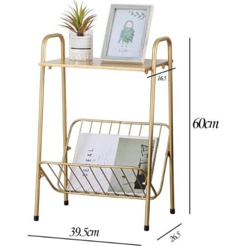 Wrought iron coffee table sofa side tea table bedroom corner table