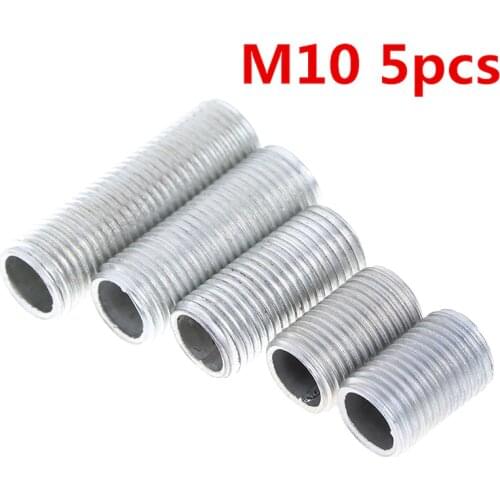 M10 5pcs Hollow Threaded Tube Hollow Screw Lamp Cap Fixing Screw Hollow Screw Outer Diameter 10mm Thread Distance: 1mm
