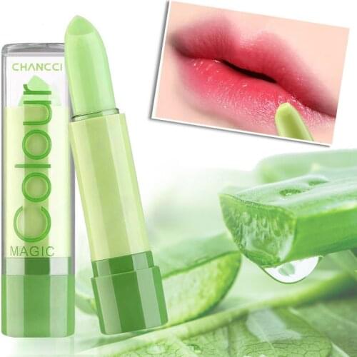 Aloe Vera Color Changing Lipstick Is Not Easy To Fade Lipstick Moisturizing Moisturizing Lasting Color and Moisturizing Lip Balm