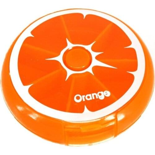 Lovely Cute Fruit Shape Mini Medicine Pill Box Portable 7 Days Weekly Travel Medicine Holder Tablet Case Container