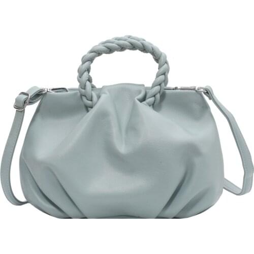 Fashion Braided Hand Strap Crossbody Bags For Women 2021 New Ladies Shoulder Bag Brand Design Armpit Bags Female Shopping Purses