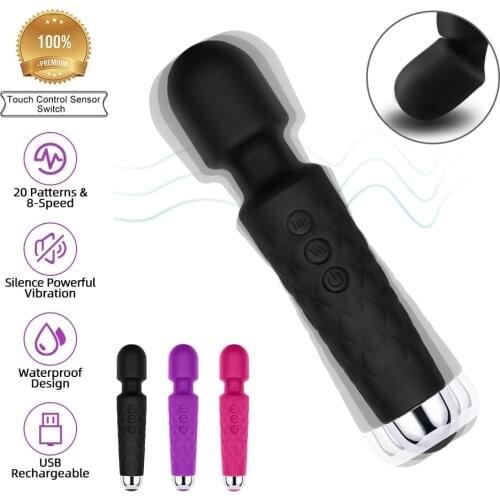 Powerful Magic Wand AV Vibrator Sex Toys for Woman Clitoris Stimulator Sex Shop Toys for Adults G Spot Vibrating Dildo for Woman