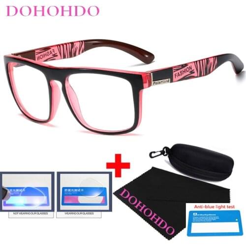 Men Anti Blue Light Glasses Frame Women Computer Gaming Eyeglasses Fashion Square Clear Lens Spectacles Eyewear Oculos Anti-UV