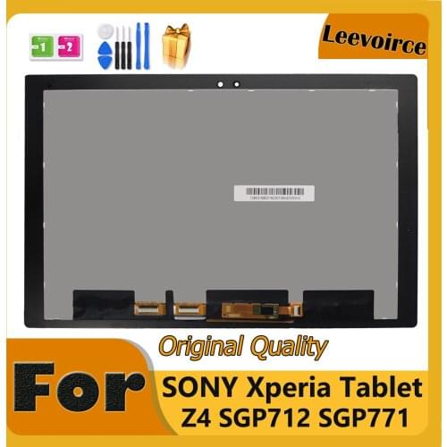 Original 10.1" For Sony Xperia Tablet Z4 SGP712 SGP771 LCD Display With Touch Screen Digitizer Assembly Replacement Tablet Parts
