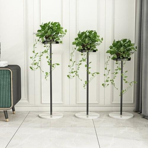 Wrought Iron Living Room Flower Stand for Bedroom Floor Type Plant Shelf Simple Modern Indoor Balcony Flower Pot Rack Decoration