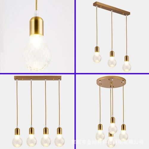 Industrial light fixture glass for kitchen diamond pendant lamp lamparas de techo nordic decoration home ventilador de techo
