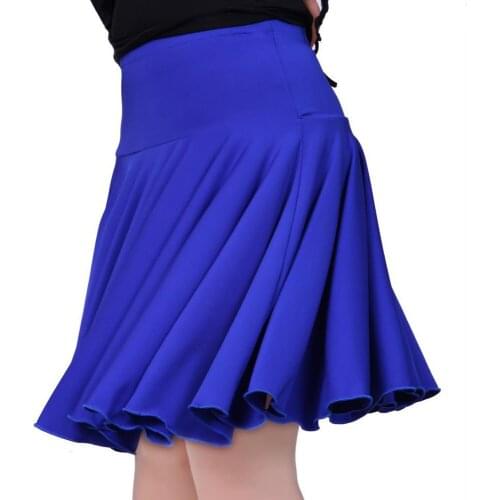 S-4XL Square Dancing Costume Women Latin Skirts Dance Lady Square Dance Short Skirt Plus Size Elastic