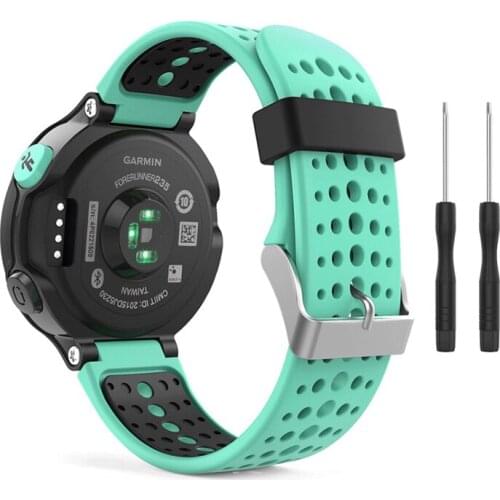 For correa garmin forerunner 235 Silicone Porous Watchband Strap for Garmin Forerunner 220 230 235 620 630 wrist band Accessory