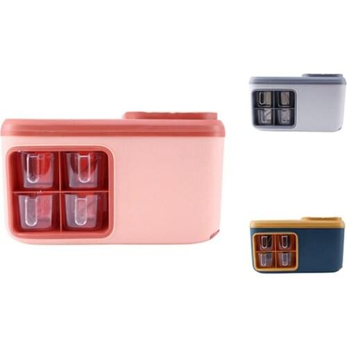 Countertop Spice Storage Rack(4 Grid)-for Spice Jars,Cutlery Knife Chopping Board Kitchenware Overall Holder