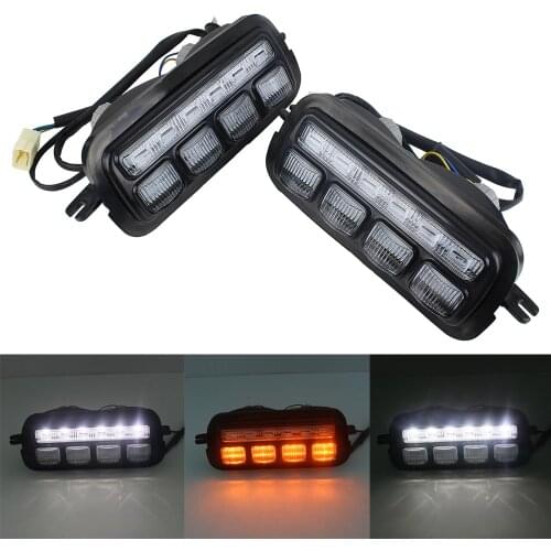 LED Daytime Running Lights For Lada Niva 4X4 1995 1 PAIR with Running Turn Signal car styling accessories DRL Turn signal