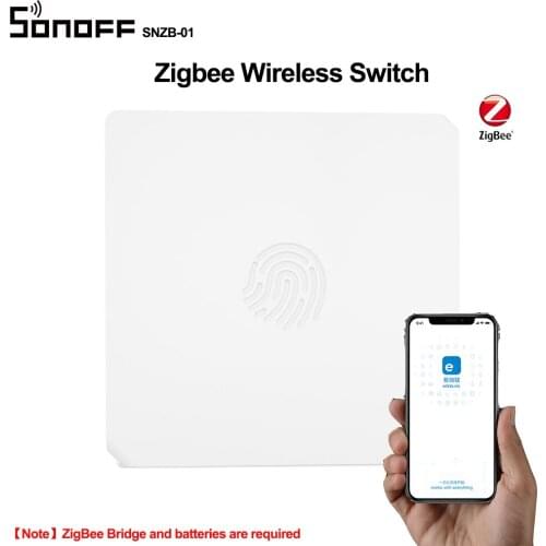 SONOFF SNZB-01 Mini Zigbee Wireless Switch Two Way Control Light Switch Works with eWeLink APP SONOFF Zigbee Bridge Smart Home