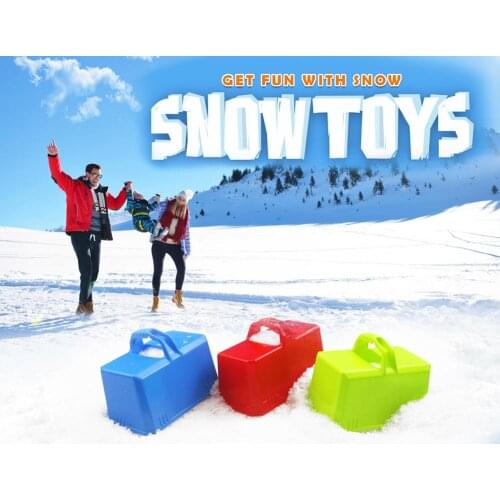 Funny Outdoor Winter Plastic Snow Sand Snow Block Mold Castle Foundation Brick Maker Mould Children Playing Accessory