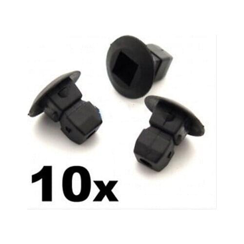 10x Plastic Grommets, Lock nuts, Expanding Nuts- For Skoda Bumper, Trim, Shields etc
