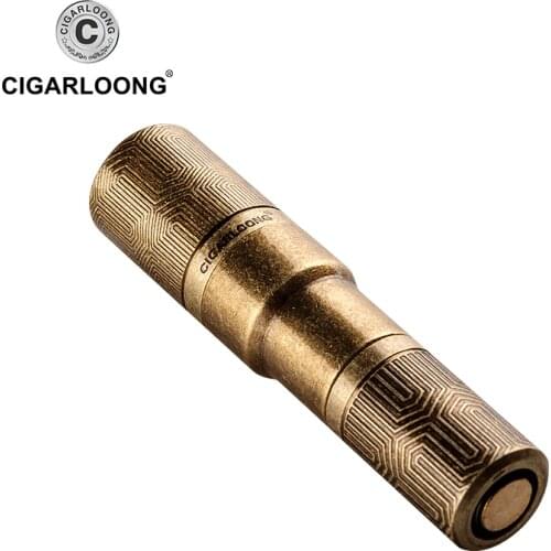 CIGARLOONG cigar punch cigar scissors size 2 function Portable cigar drill hole with luxury gift box CZ-400