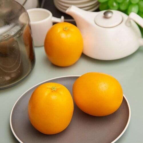 3PCS Children Kitchen Toys Artificial Orange Fruit Vegetables Furnishing Articles Kindergarten Garden Family Kitchen Decoration