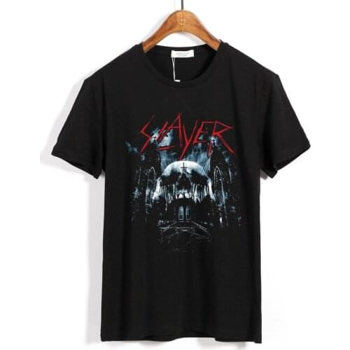 3 designs SLAYER Rock Brand men women shirt 3D skull Bone Hardrock heavy Thrash metal 100%Cotton Streetwear camiseta