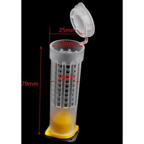 5x Beekeeping Queen Bee Roller Cages W/ Cell Cup Holder And Cell Fixtures