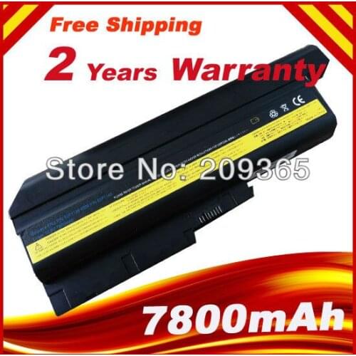 9 Cell 7800mAh battery for IBM ThinkPad T60 T61 R60 R61 Z60 Battery 92P1133 42T4619 92P1138 42T5246 42T4572 42T4511