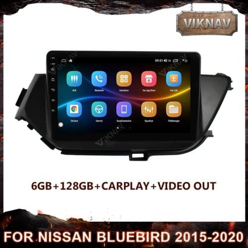 9 Inch 2 din android 10 Car Radio Multimedia Player for Nissan bluebird 2015-2020 head unit GPS Navigation Stereo Receiver