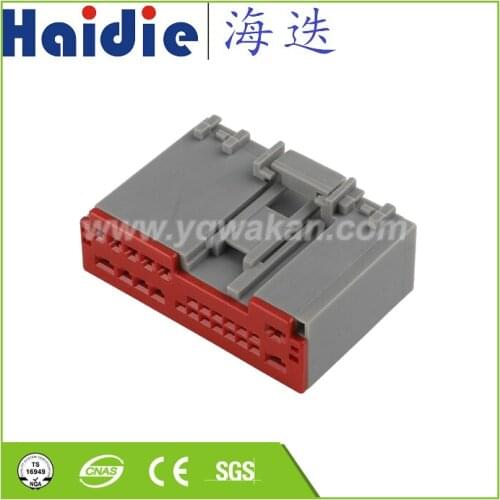 Free shipping 2sets 24pin auto electrical housing plug plastic wiring harness unsealed connector HD242-1.2 2.2-21