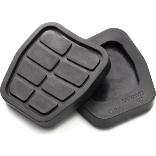 2PCS Black Rubber Pedal 321721173 C44 CLUTCH Brake Pads For VW Golf Jetta MK2 Pedals Interior Auto Replacement Parts