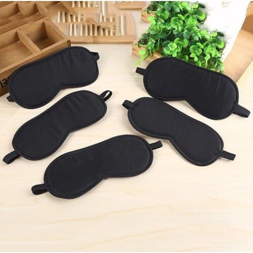 5pcs Black Eye Masks Fast Sleeping Eye Mask Eyeshade Cover Shade Patch Women Men Soft Portable Blindfold Travel