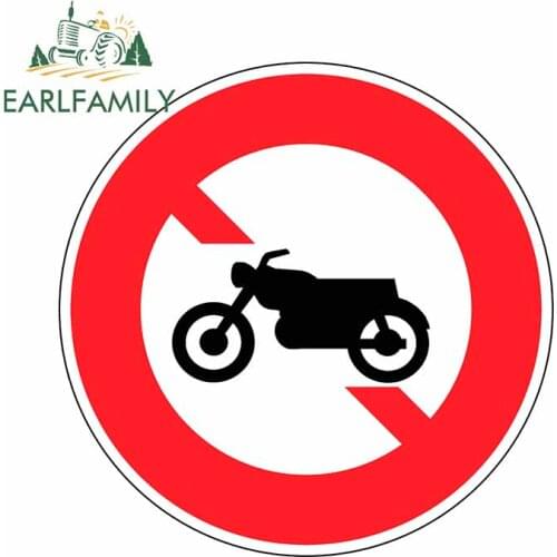 EARLFAMILY 13cm x 13cm For Traffic Sign Body for Car Decal DIY Car Stickers Vinyl Material Personality Creative Waterproof Decor