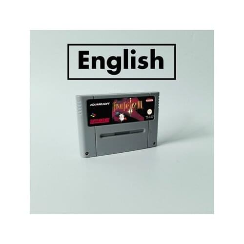 Final Game Fantasy III 3 - RPG Game Card EUR Version English or French or German or Spanish Language Battery Save