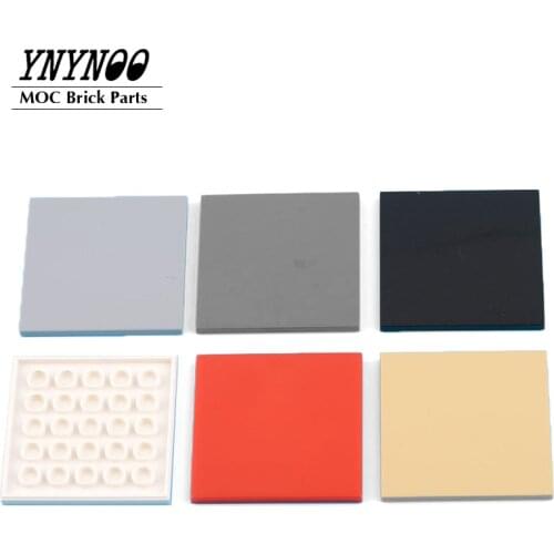 10Pcs/Lot Tile 6 x 6 with Bottom Tubes MOC Brick Parts Educational Building Blocks DIY Toys Compatible with No.10202 Bricks Tile