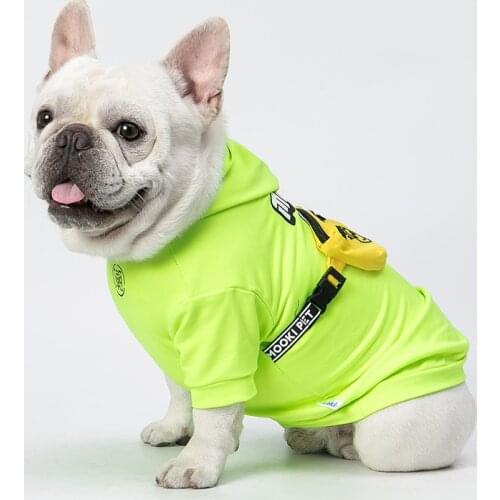 Dog Costume Cat Pet Winter Sweater Hoodies Sweatshirt Reflective Clothing Pug French Bulldog Roupa Golden Retriever Small Medium