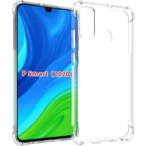 Crystal Clear Anti-slip Anti-Scratch Shockproof Durable transparent TPU Case for huawei P smart 2020