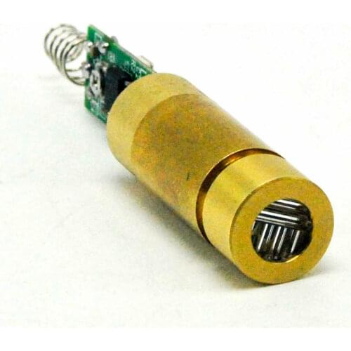 Brass 650nm 100mW Red Laser Cross Diode Module with Driver INDUSTRIAL / LAB
