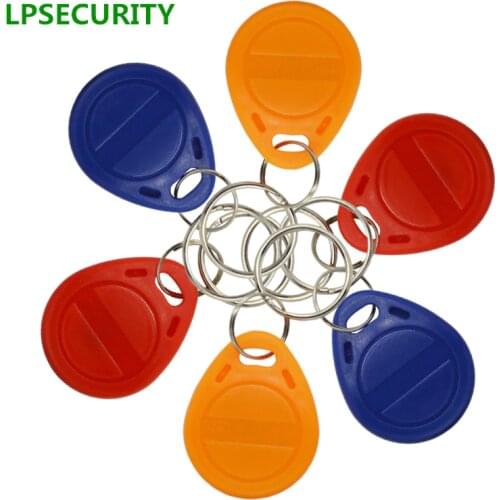 LPSECURITY 20pcs RFID Tokens 125Khz EM4100 chip Tags ID Card Key Chain Card(not writable, not record, not copy, only read)