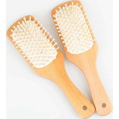 Massage Comb Gasbag Square Plate Wooden Comb Health Care Hairbrush Hairdressing Tangle Brush Comb For Women Hair Scalp Combs
