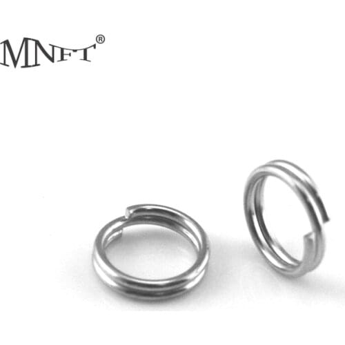 MNFT 1000PCS Quick change Split Fishing Rings Silver Stainless Steel Lures Rings Connector