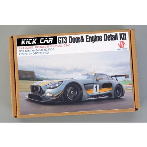 Hobby Design 1/24 Mcd AMG GT3 Door&Engine Detail Kit For Tomiya 24323&24336 (Resin+PE+Metal Logo+Metal parts)HD03-0548