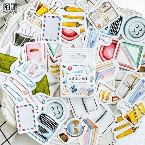 46 Pcs/bag Diy Cute Kawaii Girl Papers Travel Creative Stickers Vintage Romantic For Diary Decoration Scrapbooking