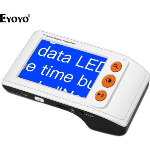 Eyoyo Eyoyo Portable electronic reading aid 3.5 inch LCD Screen for Low Vision 2x-25x Zoom Foldable Handle Digital Magnifier